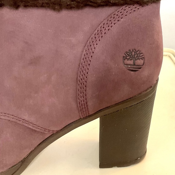 Timberland Purple Camdale Fleece Fold Down Boots Size 9.5 - Picture 9 of 14
